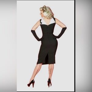 Bettie Page Black One Shoulder Dress